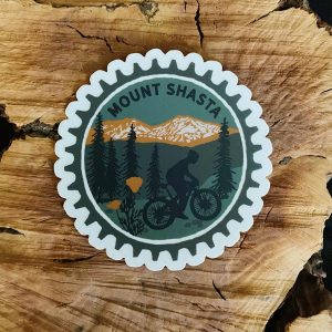 Mount Shasta Bike Clear Sticker