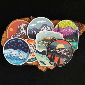 Mount Shasta Assorted Vinyl Stickers (Artist's Choice)