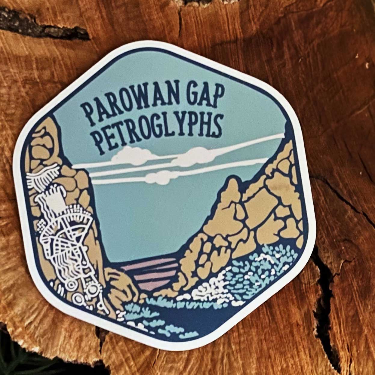 Parowan Gap Petroglyphs Vinyl Sticker