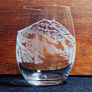 Humboldt Peak Stemless Crystal Wine Glass