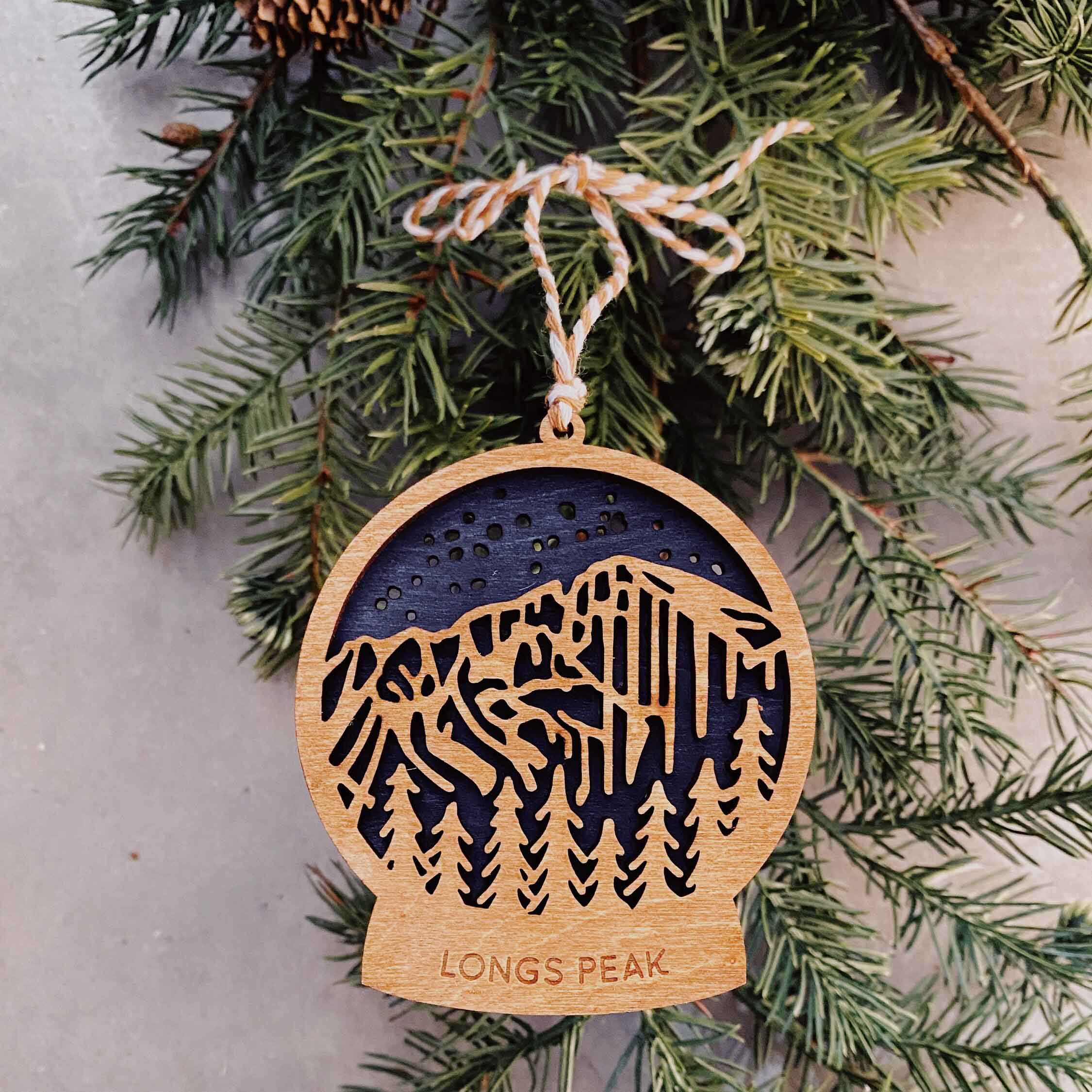 Longs Peak Snow Globe Ornament - Image 2